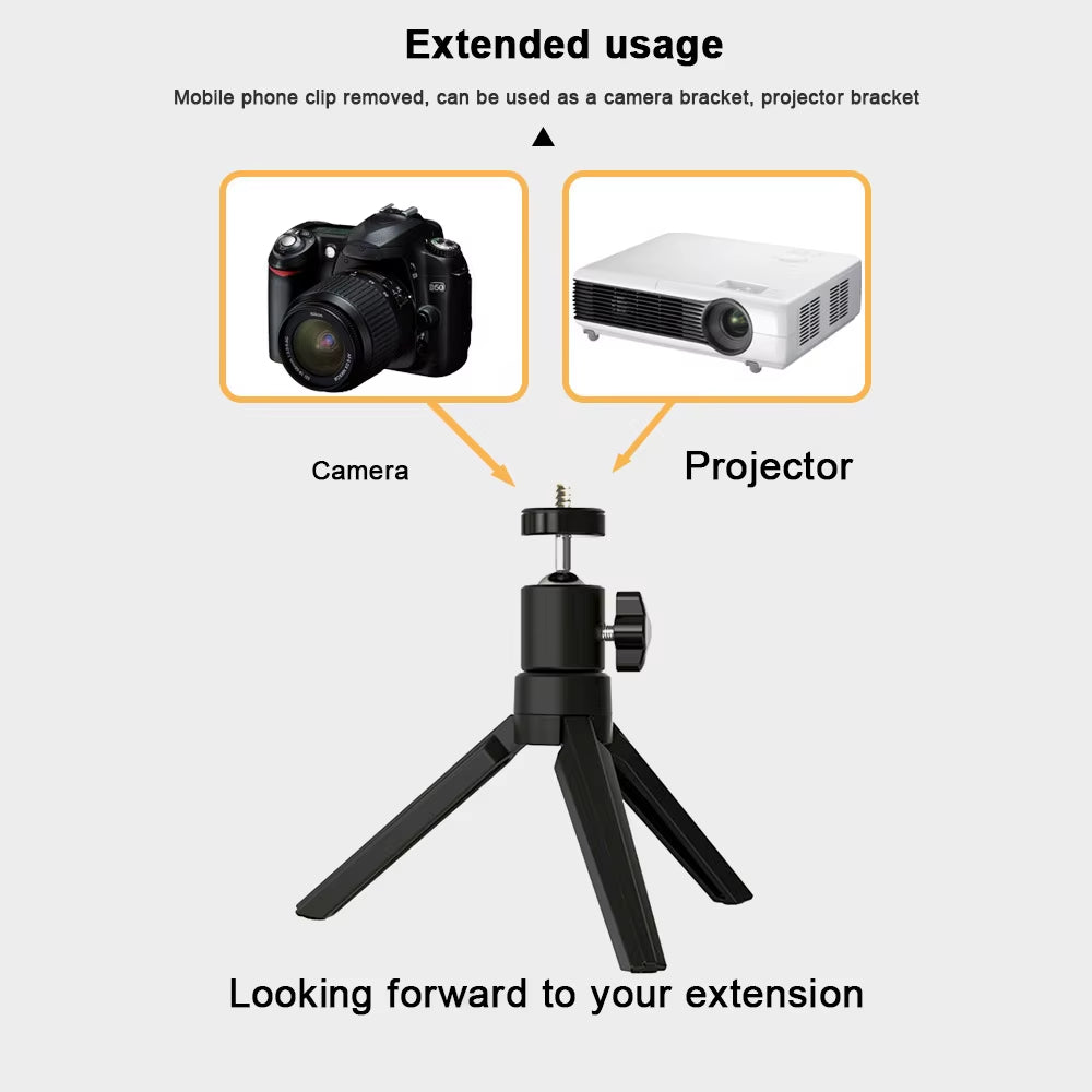 Desktop Projector Stand，Desktop Lazy Mobile Phone Holder Tripod Live Support Rack Folding Projector Creative Bedside Stand