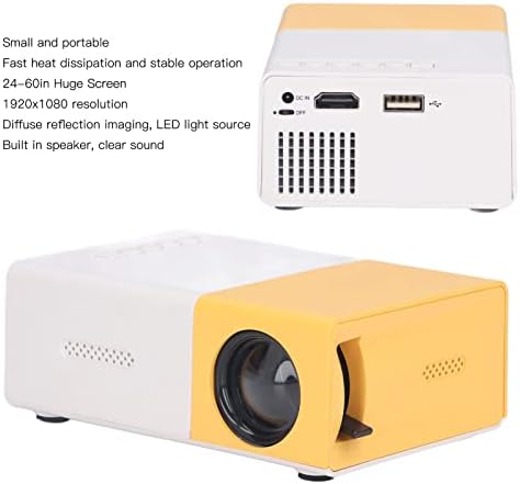 Mini Projector – 1080P Full HD Support, Portable LED Projector